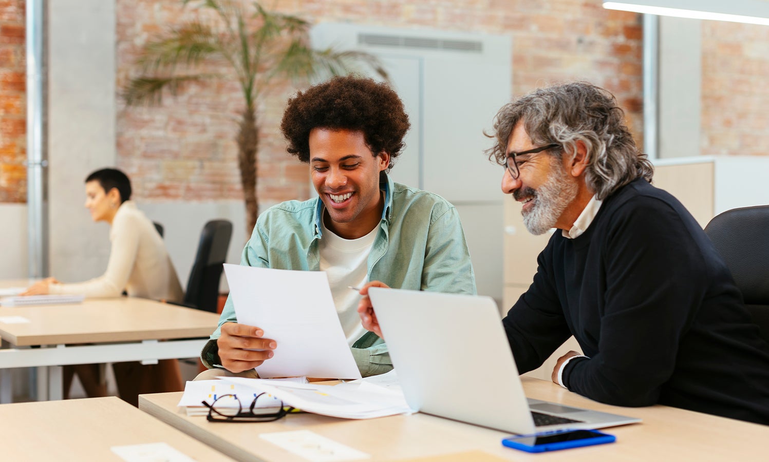 student and mentor in a lab