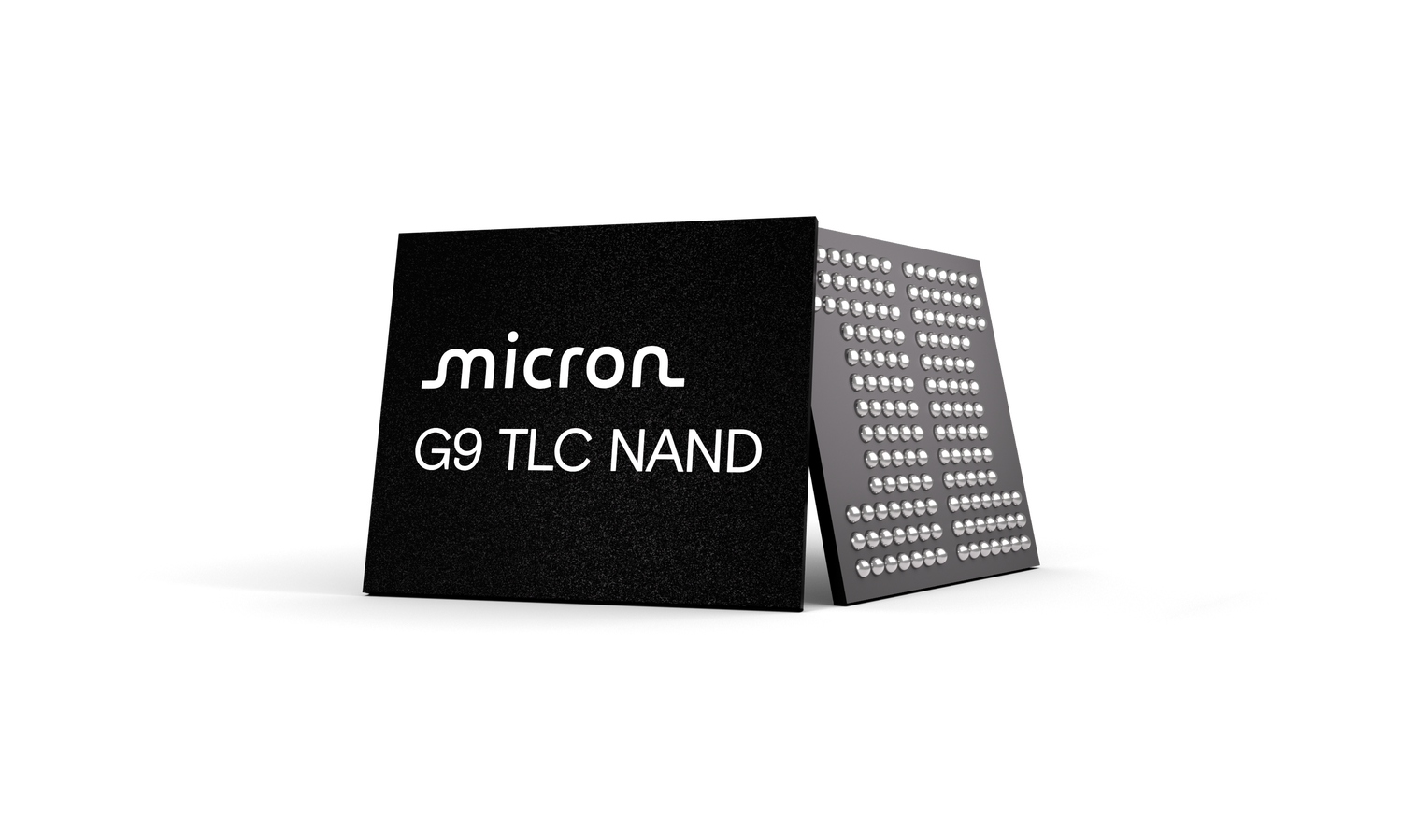 Micron G9 TLC NAND angled chip