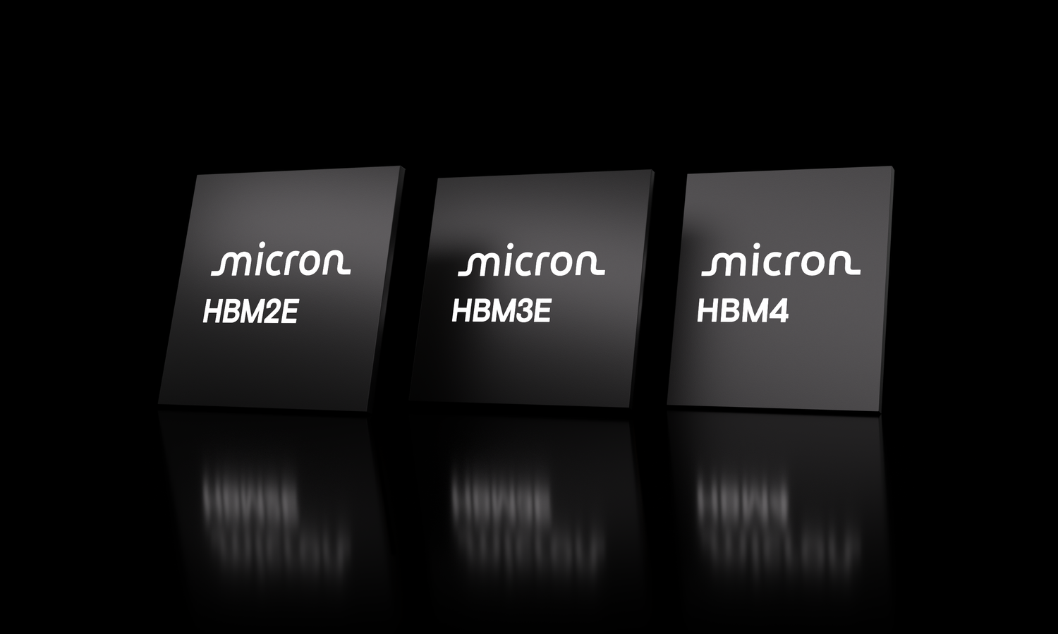 Micron HBM2E, HBM3E, and HBM4 chips